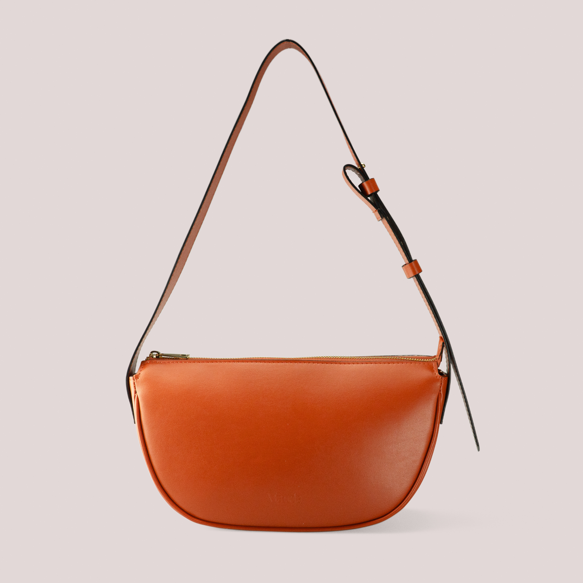 Halfmoon bag Terracotta